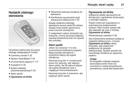 2012-2013 Opel Ampera Owner's Manual | Polish