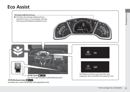 2017-2018 Honda Civic Sedan Diesel Owner's Manual | German