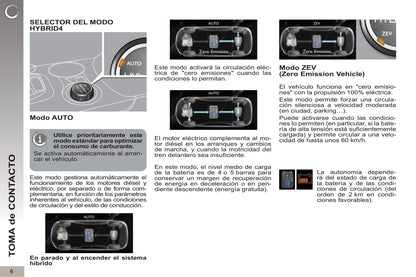 2012-2013 Peugeot 3008 HYbrid4 Manuel du propriétaire | Espagnol