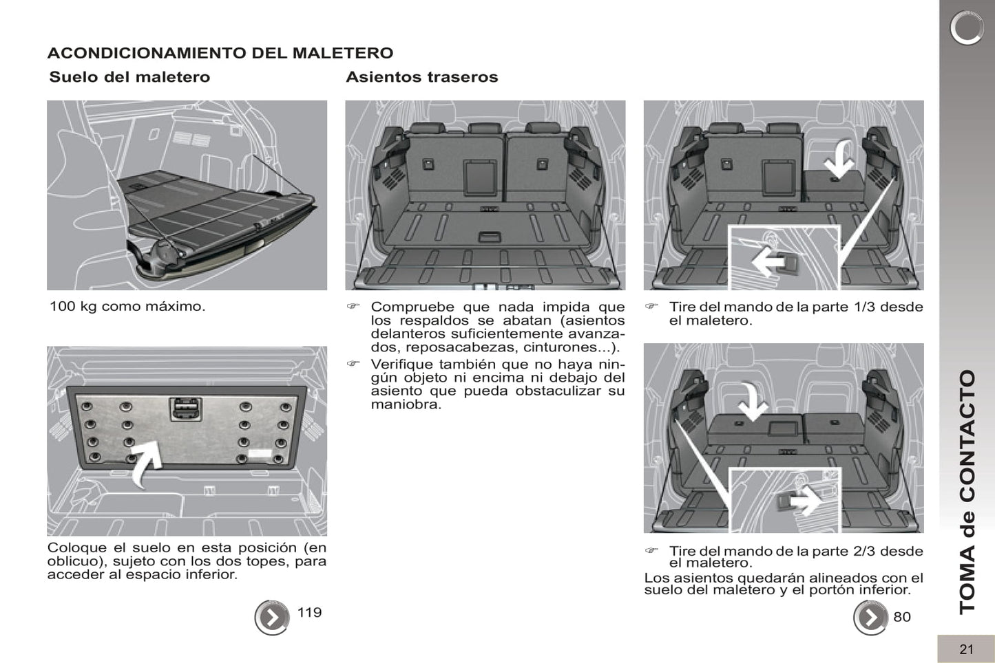 2012-2013 Peugeot 3008 HYbrid4 Manuel du propriétaire | Espagnol