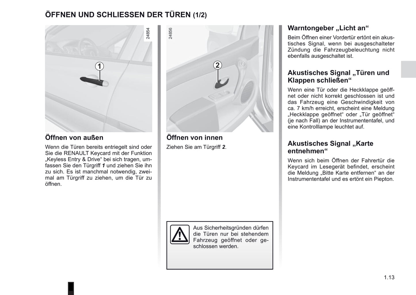 2012-2013 Renault Clio Owner's Manual | German