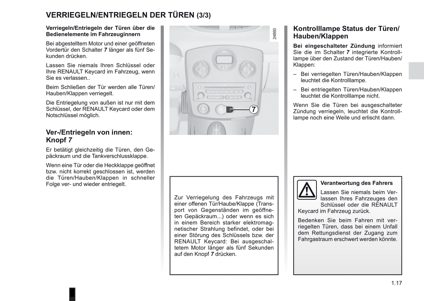 2012-2013 Renault Clio Owner's Manual | German