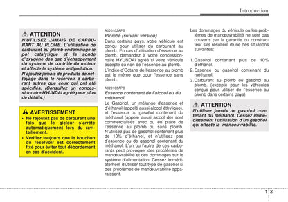 2008-2009 Hyundai i20 Owner's Manual | French