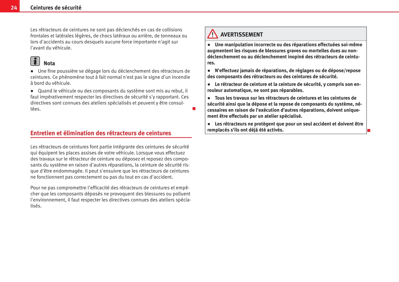 2012-2015 Seat Ibiza Manuel du propriétaire | Français