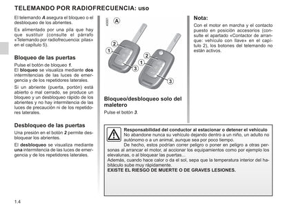 2018-2019 Renault Mégane Owner's Manual | Spanish