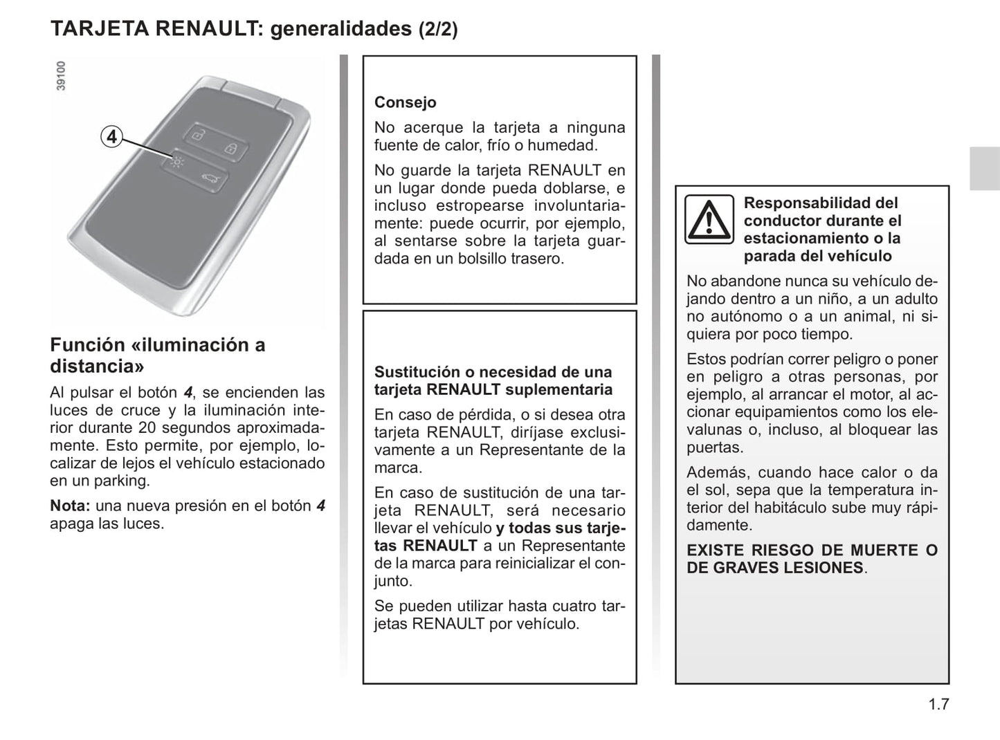 2018-2019 Renault Mégane Owner's Manual | Spanish