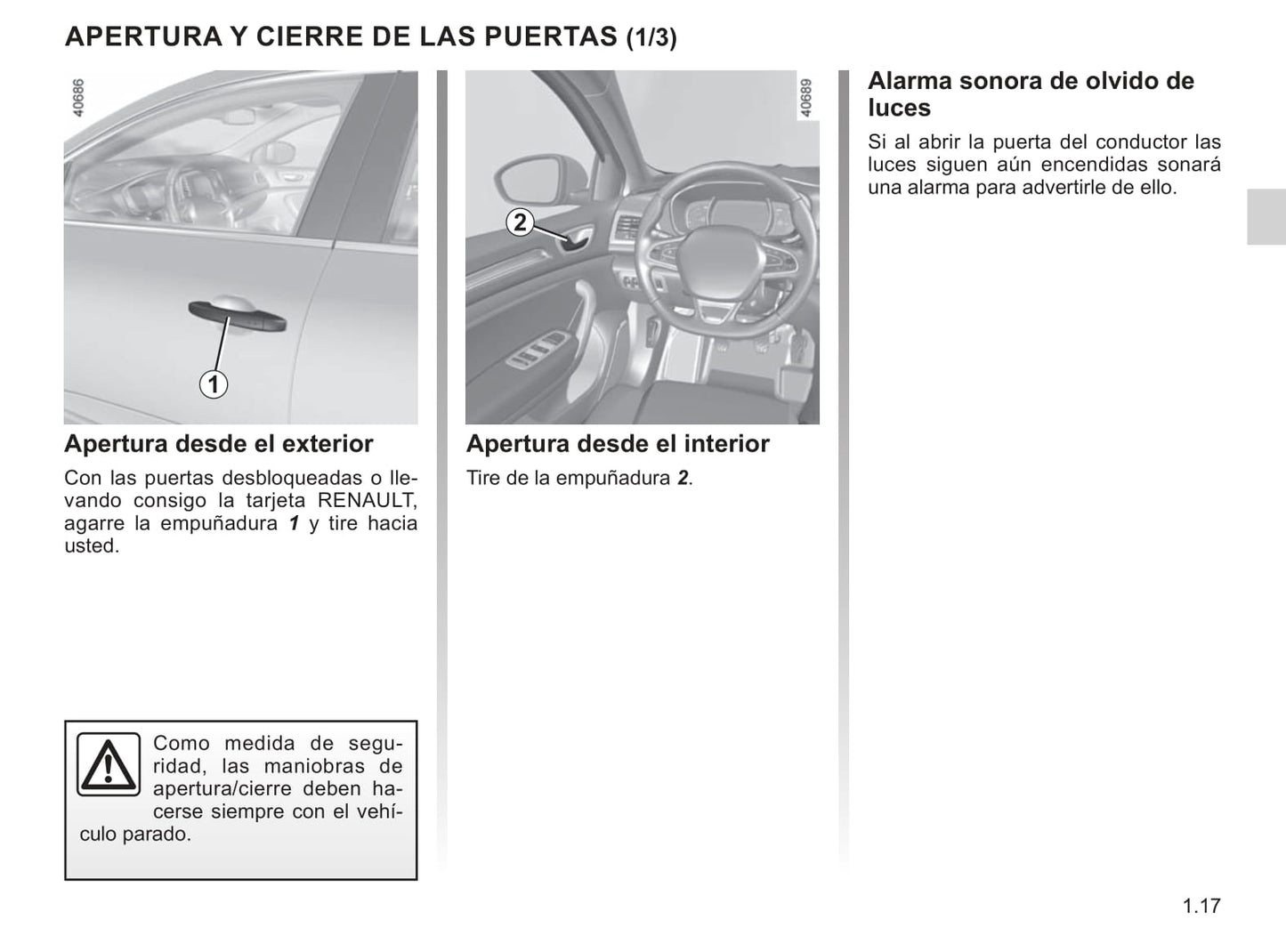 2018-2019 Renault Mégane Owner's Manual | Spanish