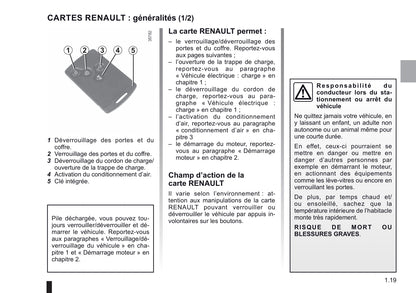 2016-2019 Renault Zoe Manuel du propriétaire | Français