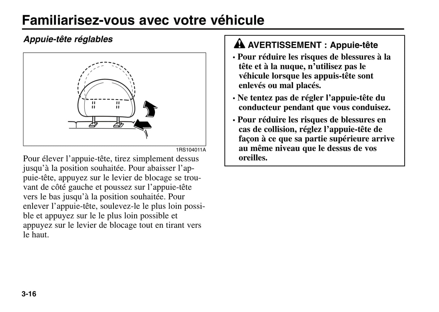 2000-2005 Kia Rio Manuel du propriétaire | Français