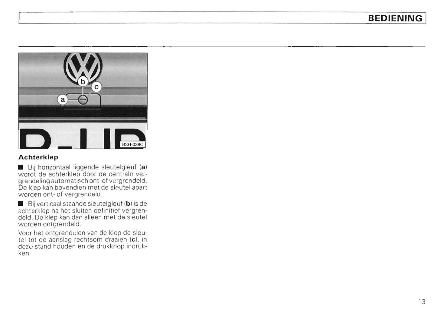 1994-1999 Volkswagen Polo/Variant Gebruikershandleiding | Nederlands