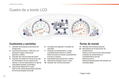 2014-2015 Peugeot 208 Owner's Manual | Spanish