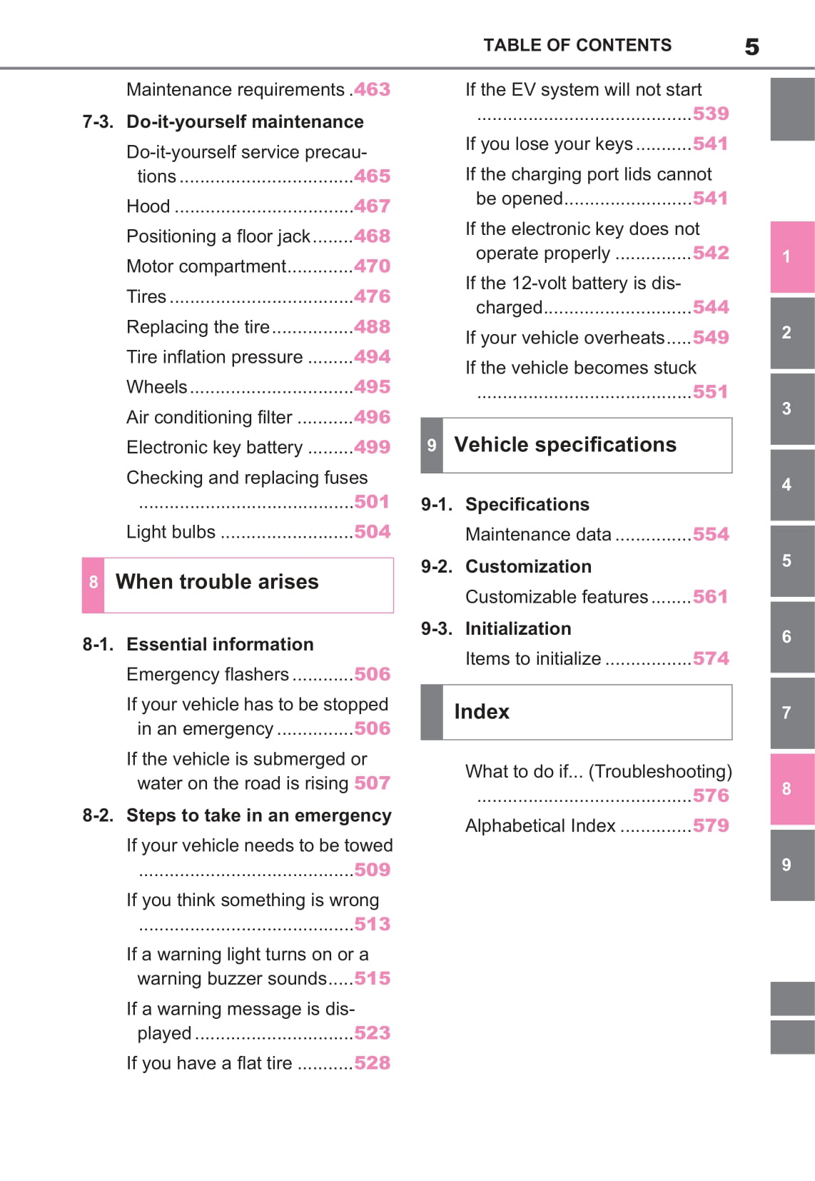 2022 Toyota bZ4X Owner's Manual | English