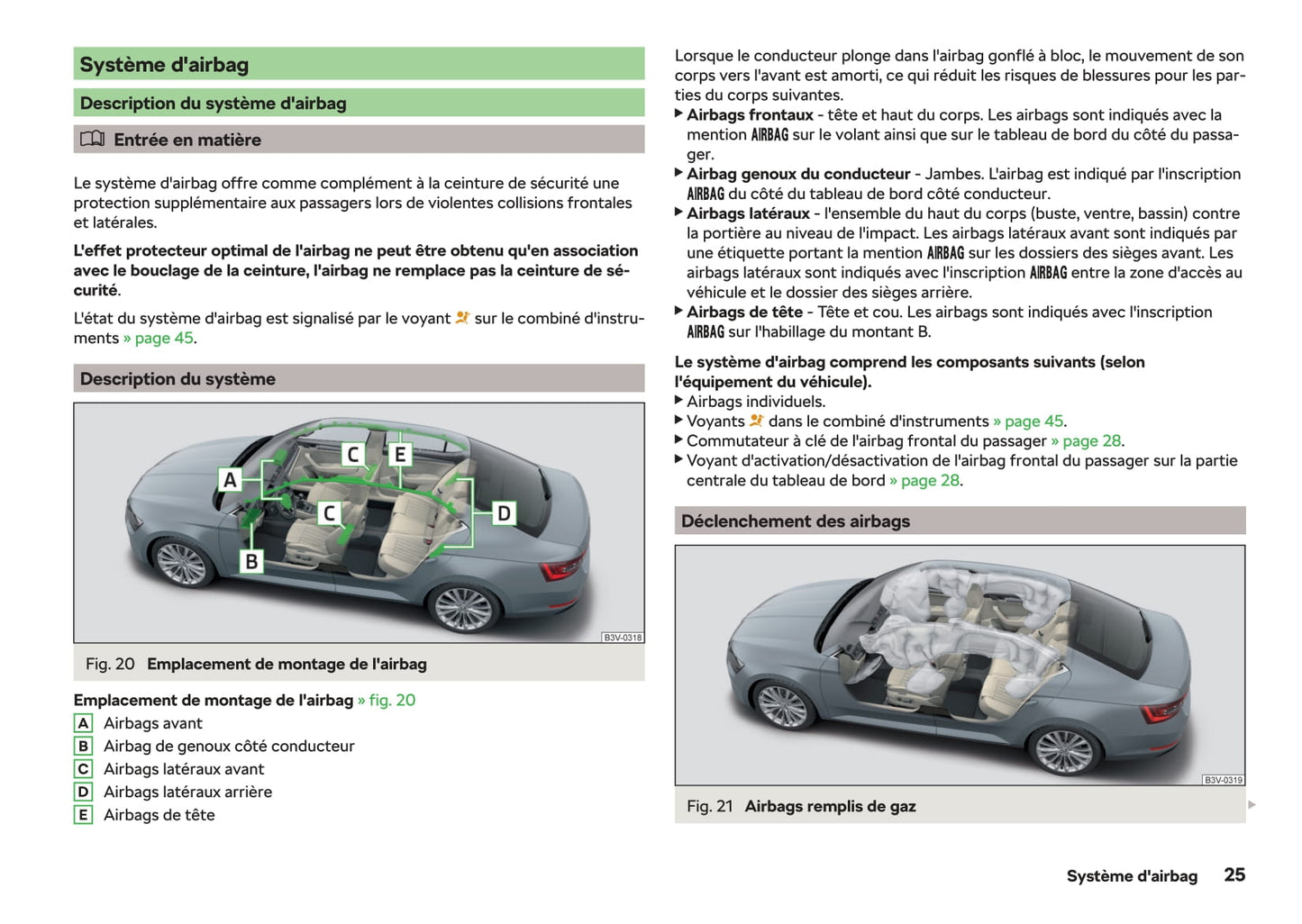 2015-2019 Skoda Superb Manuel du propriétaire | Français