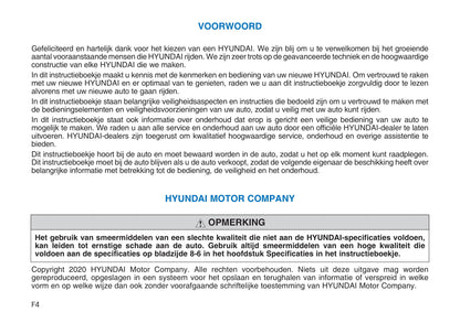 2020-2021 Hyundai Nexo Gebruikershandleiding | Nederlands