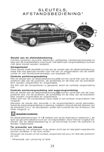 1997-2000 Citroën XM Manuel du propriétaire | Néerlandais