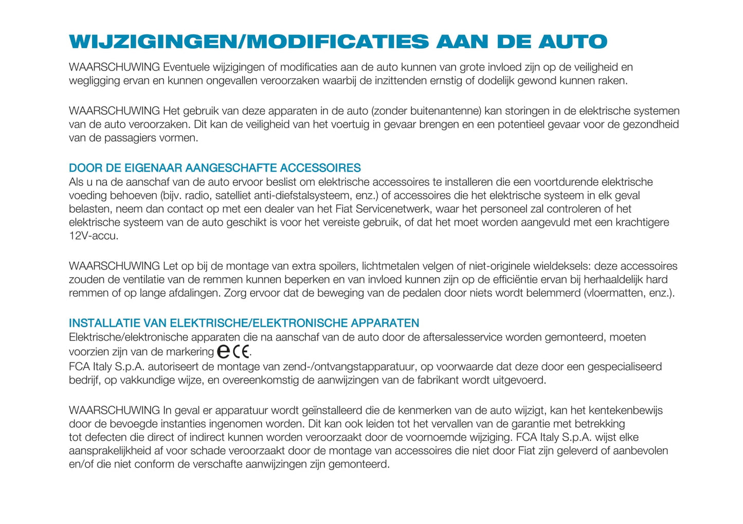 2021-2022 Fiat 500e Gebruikershandleiding | Nederlands
