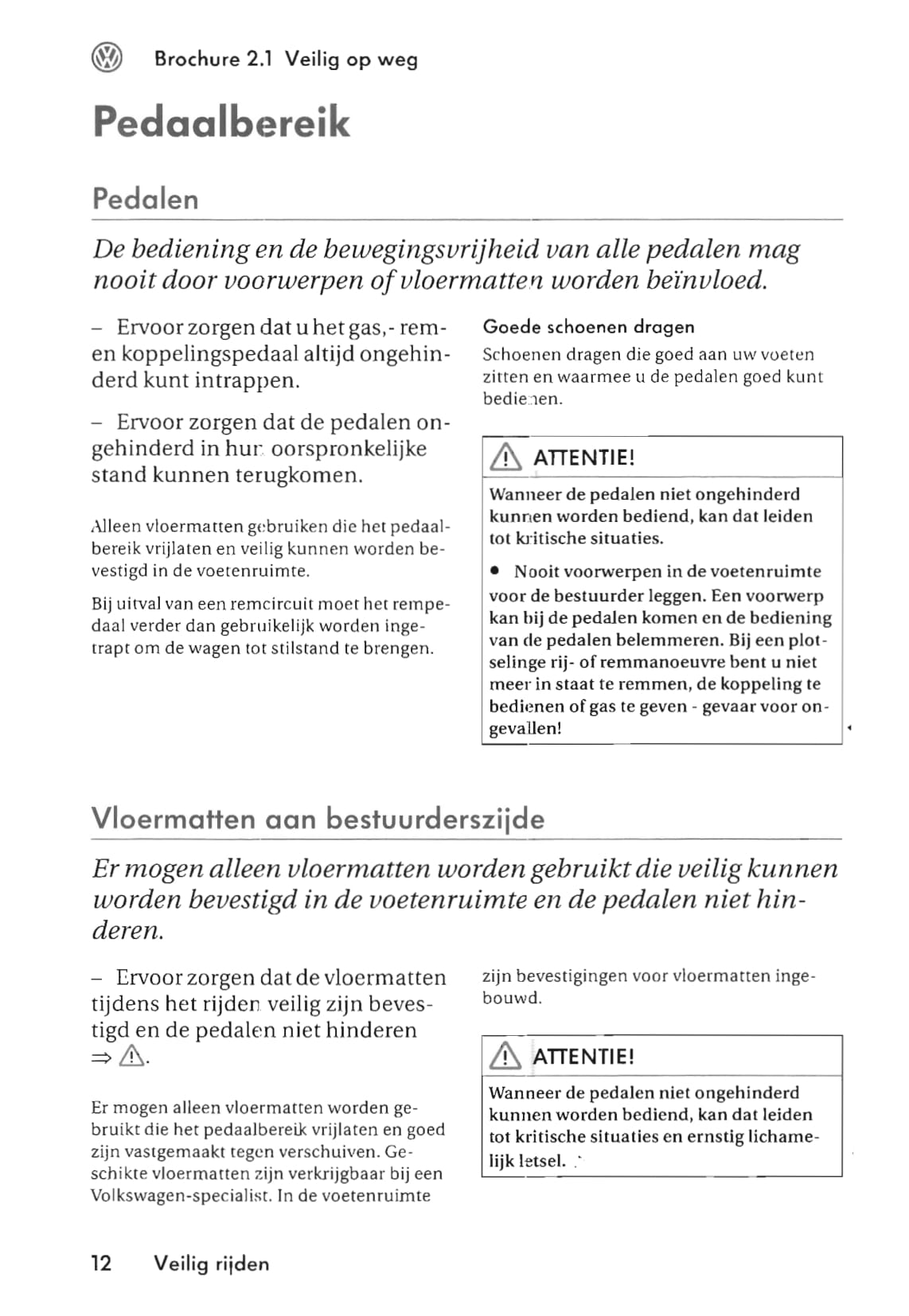 2003-2009 Volkswagen Multivan/Transporter Manuel du propriétaire | Néerlandais