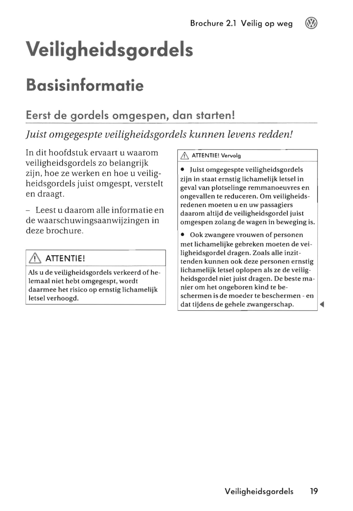 2003-2009 Volkswagen Multivan/Transporter Manuel du propriétaire | Néerlandais