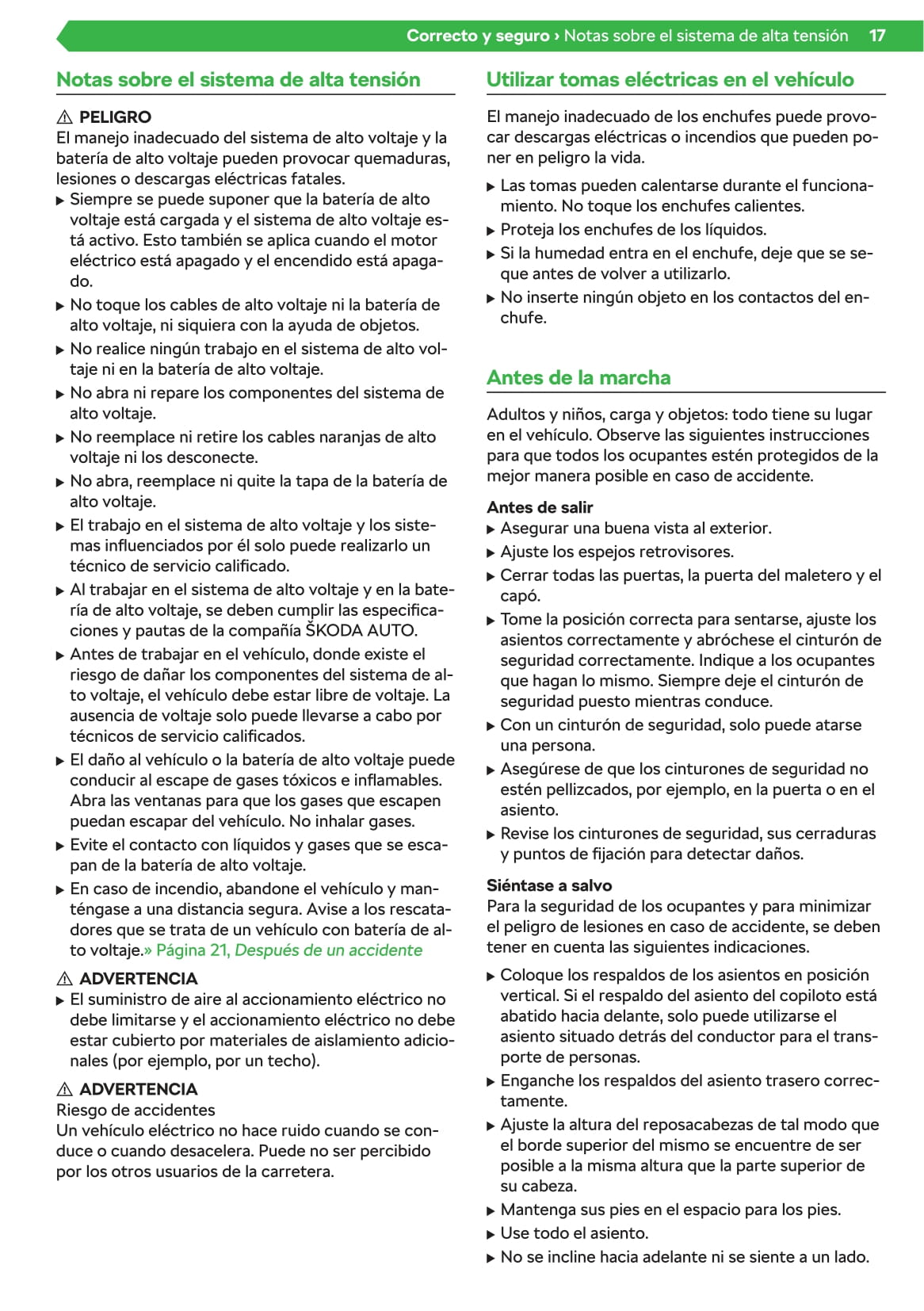 2019-2020 Skoda Superb iV Owner's Manual | Spanish