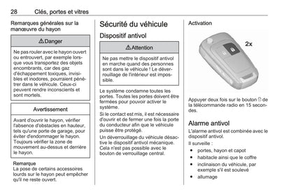 2017-2018 Opel Astra Owner's Manual | French