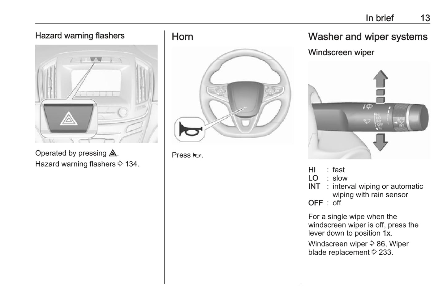 2013-2017 Vauxhall Insignia Manuel du propriétaire | Anglais