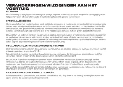 2015-2016 Fiat Doblò Owner's Manual | Dutch