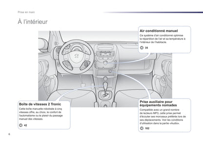 2012-2014 Peugeot 107 Manuel du propriétaire | Français