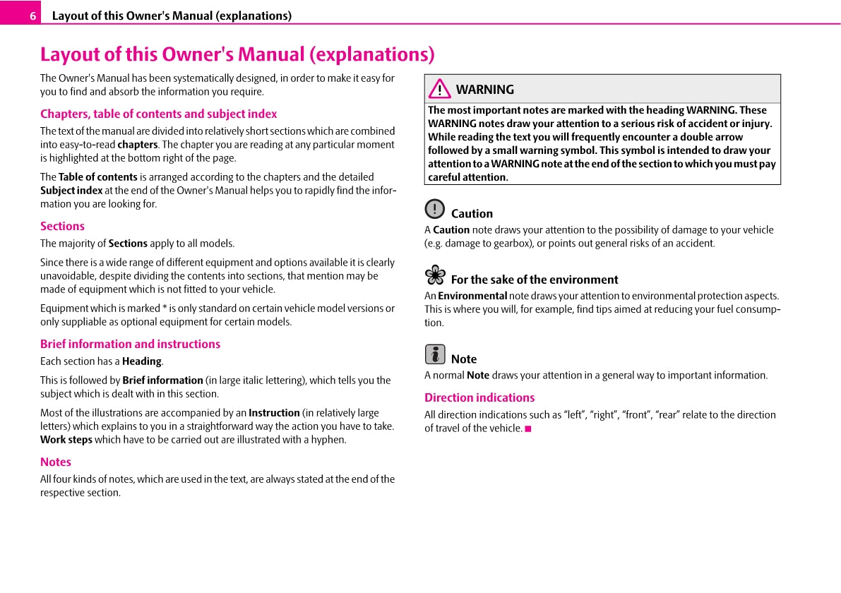 2007-2008 Skoda Octavia Owner's Manual | English