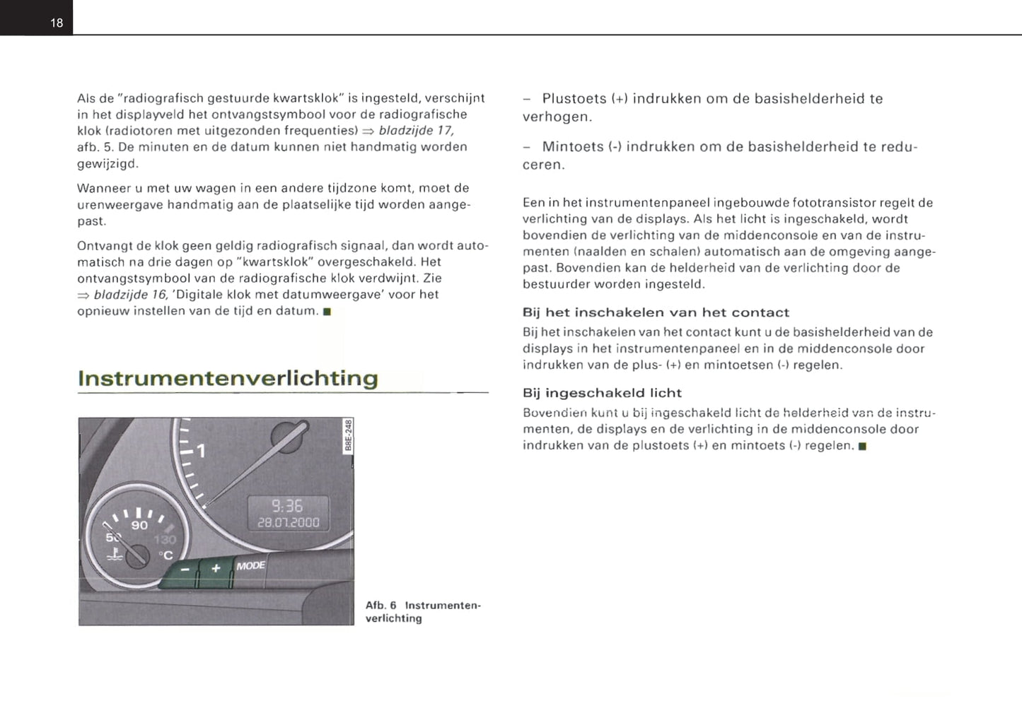 2001-2004 Audi A4 Owner's Manual | Dutch