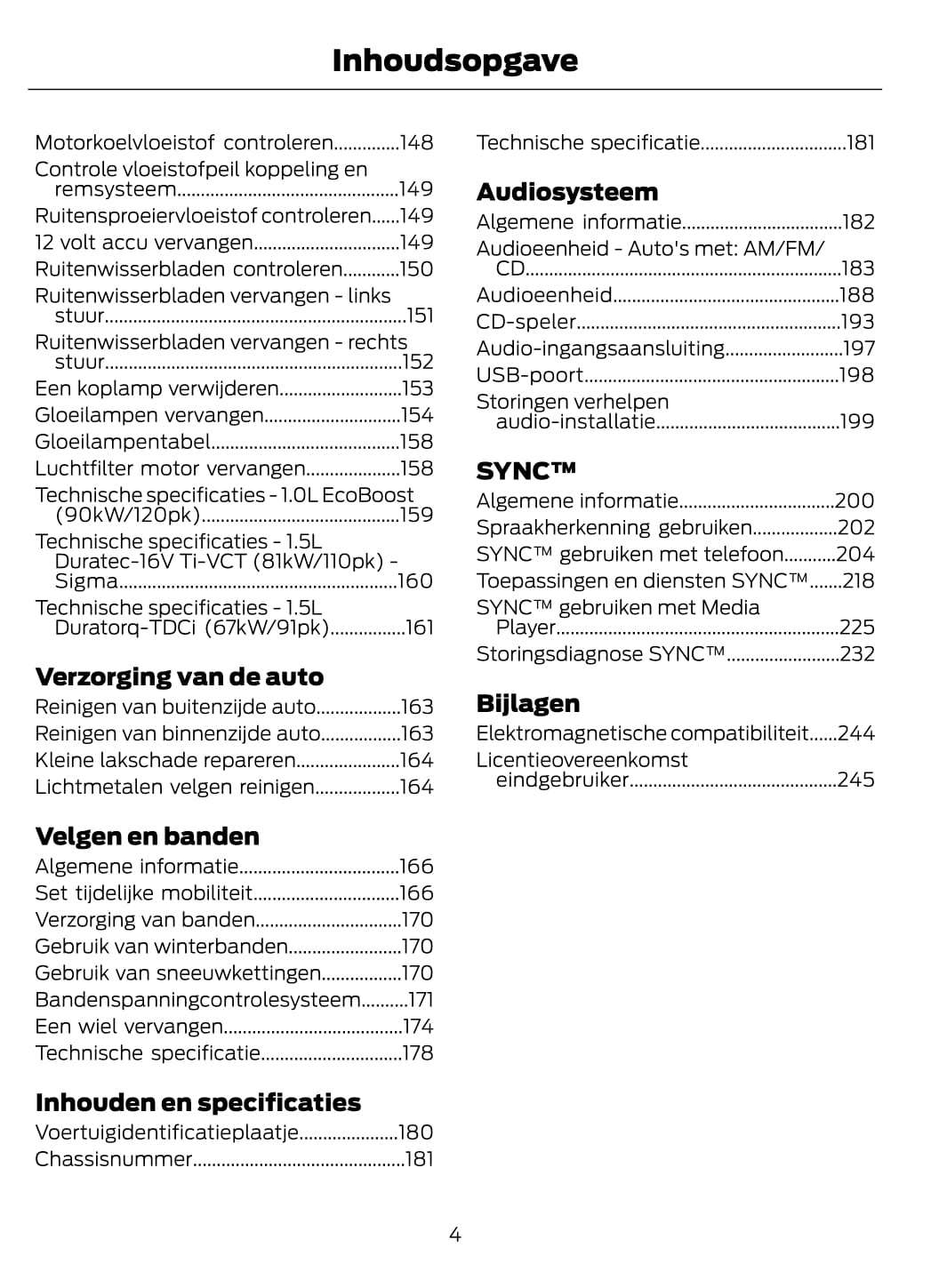 2014-2015 Ford EcoSport Gebruikershandleiding | Nederlands