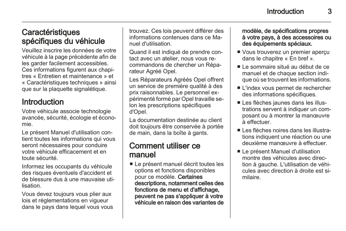 2010-2011 Opel Zafira Manuel du propriétaire | Français