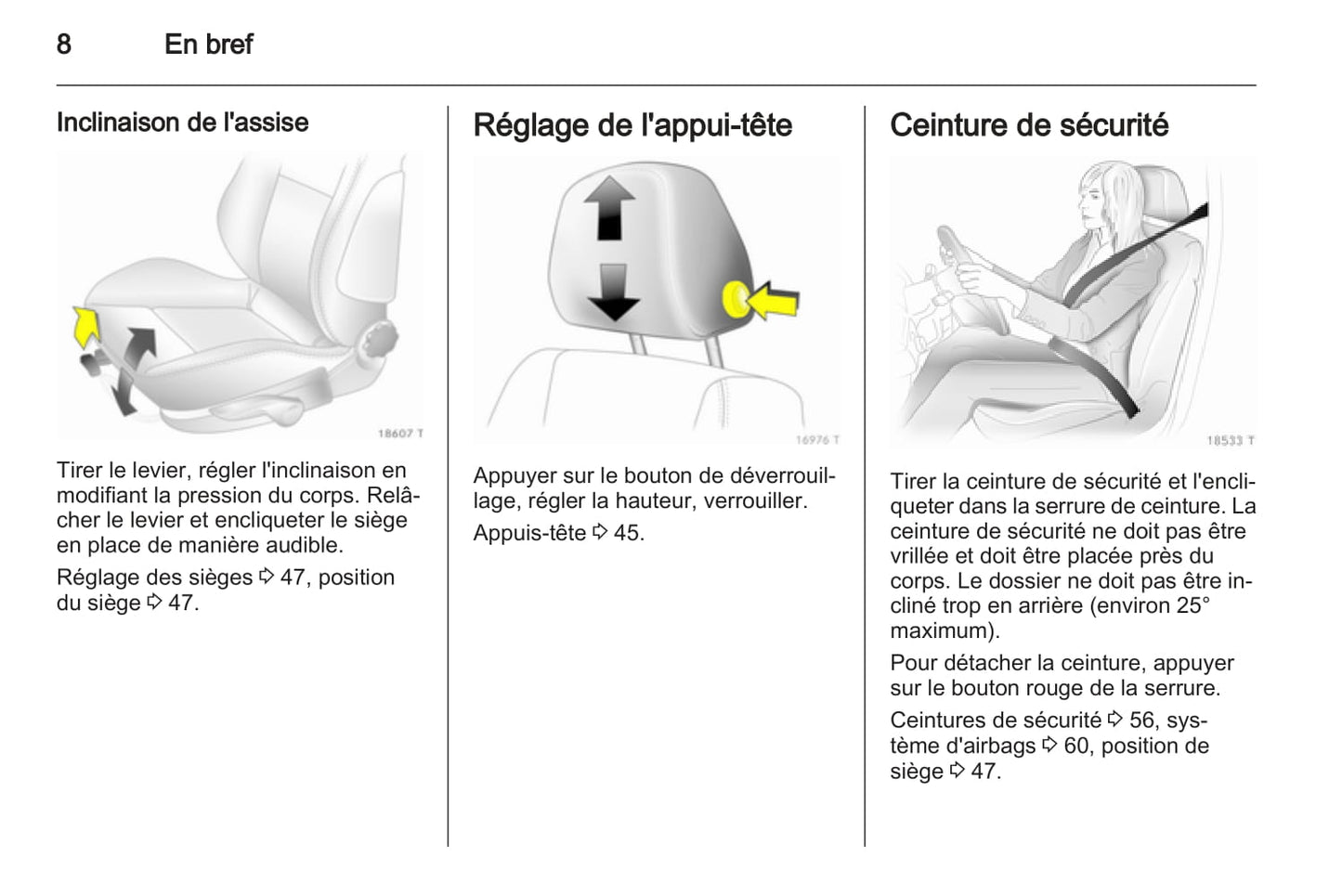 2010-2011 Opel Zafira Owner's Manual | French