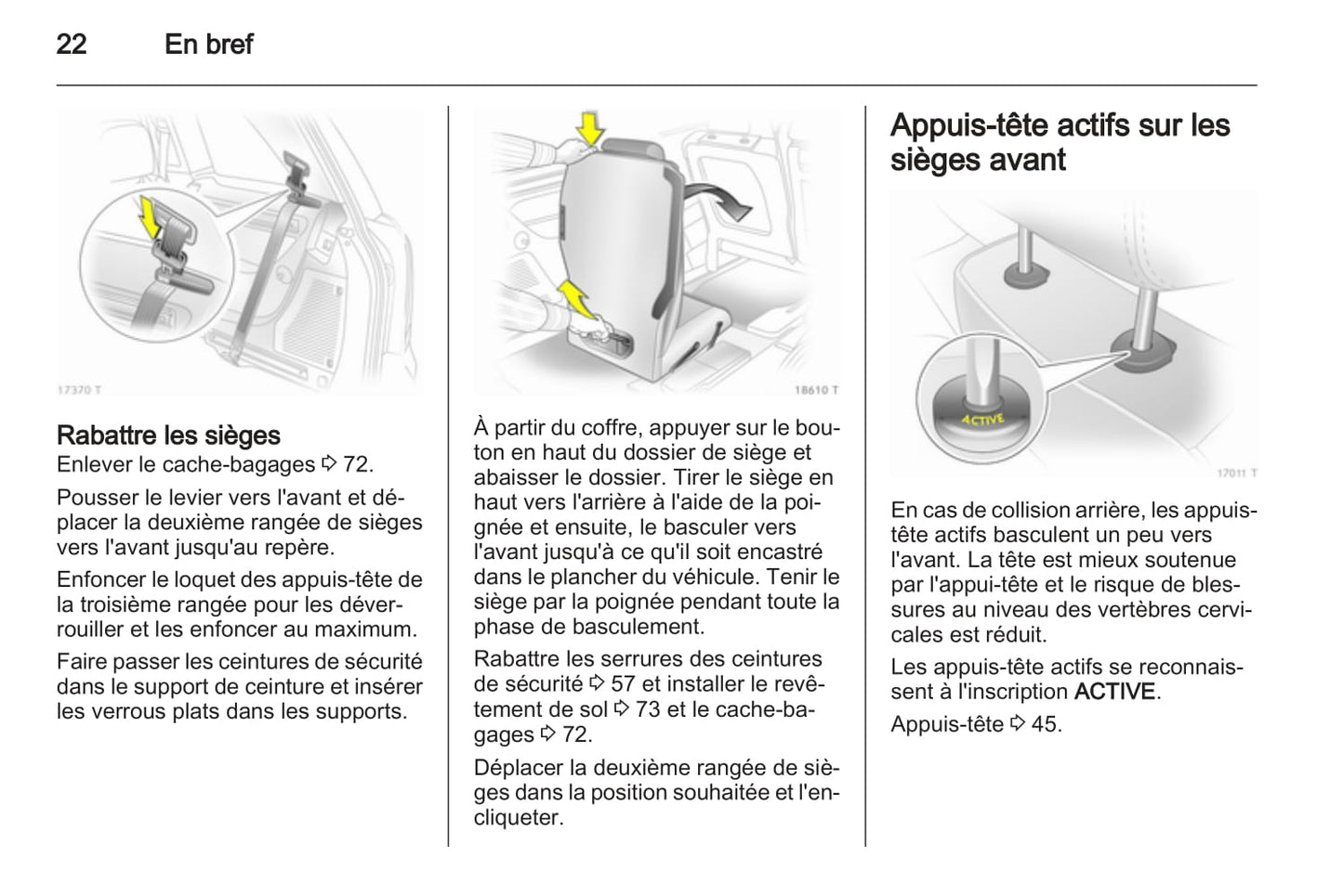 2010-2011 Opel Zafira Owner's Manual | French