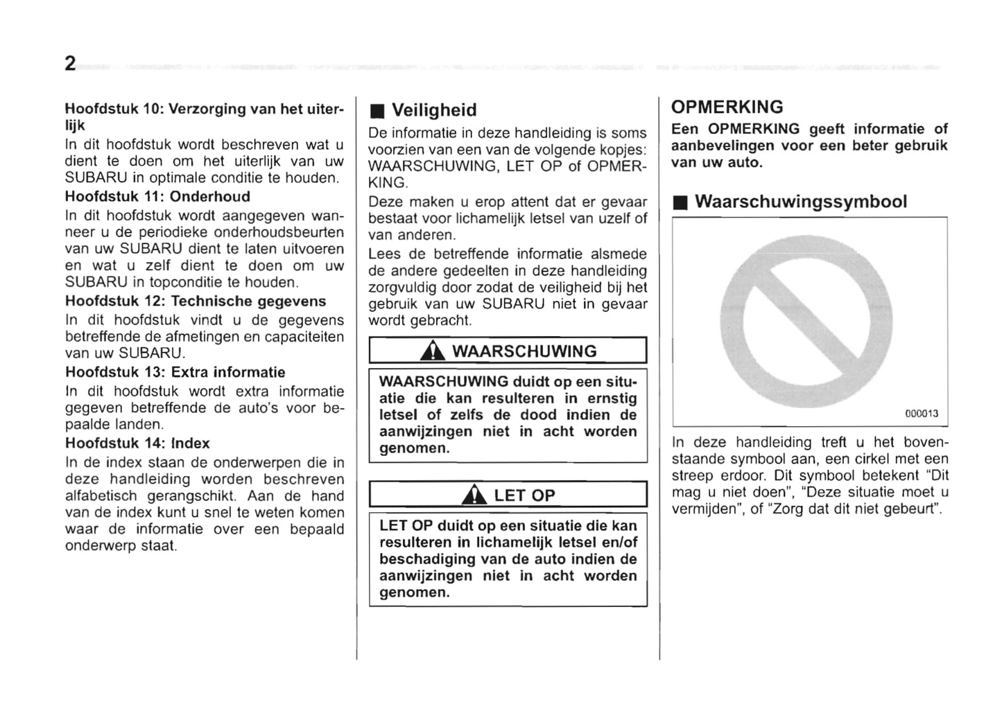 2013-2014 Subaru Forester Gebruikershandleiding | Nederlands