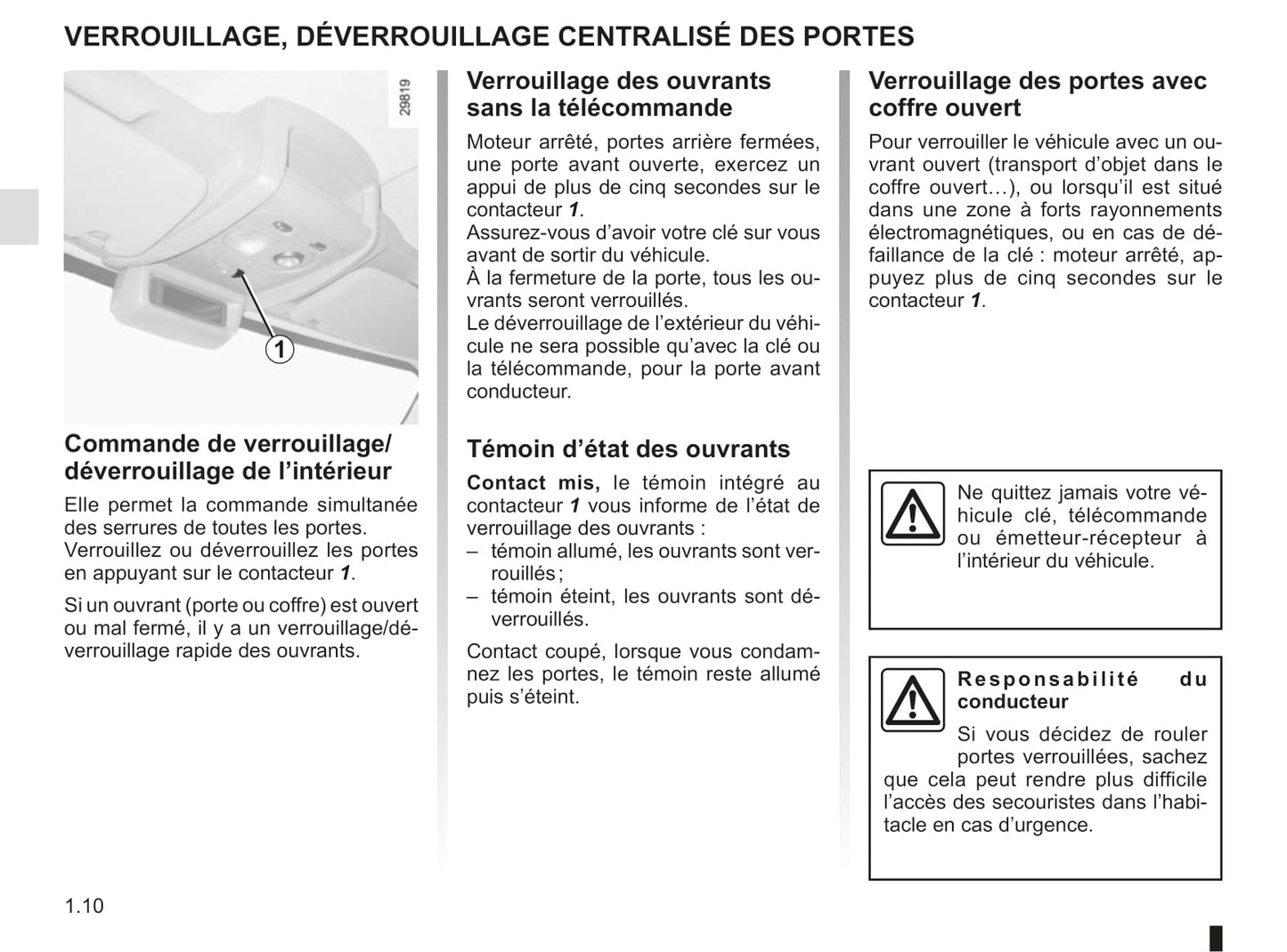 2018-2019 Renault Master Owner's Manual | French