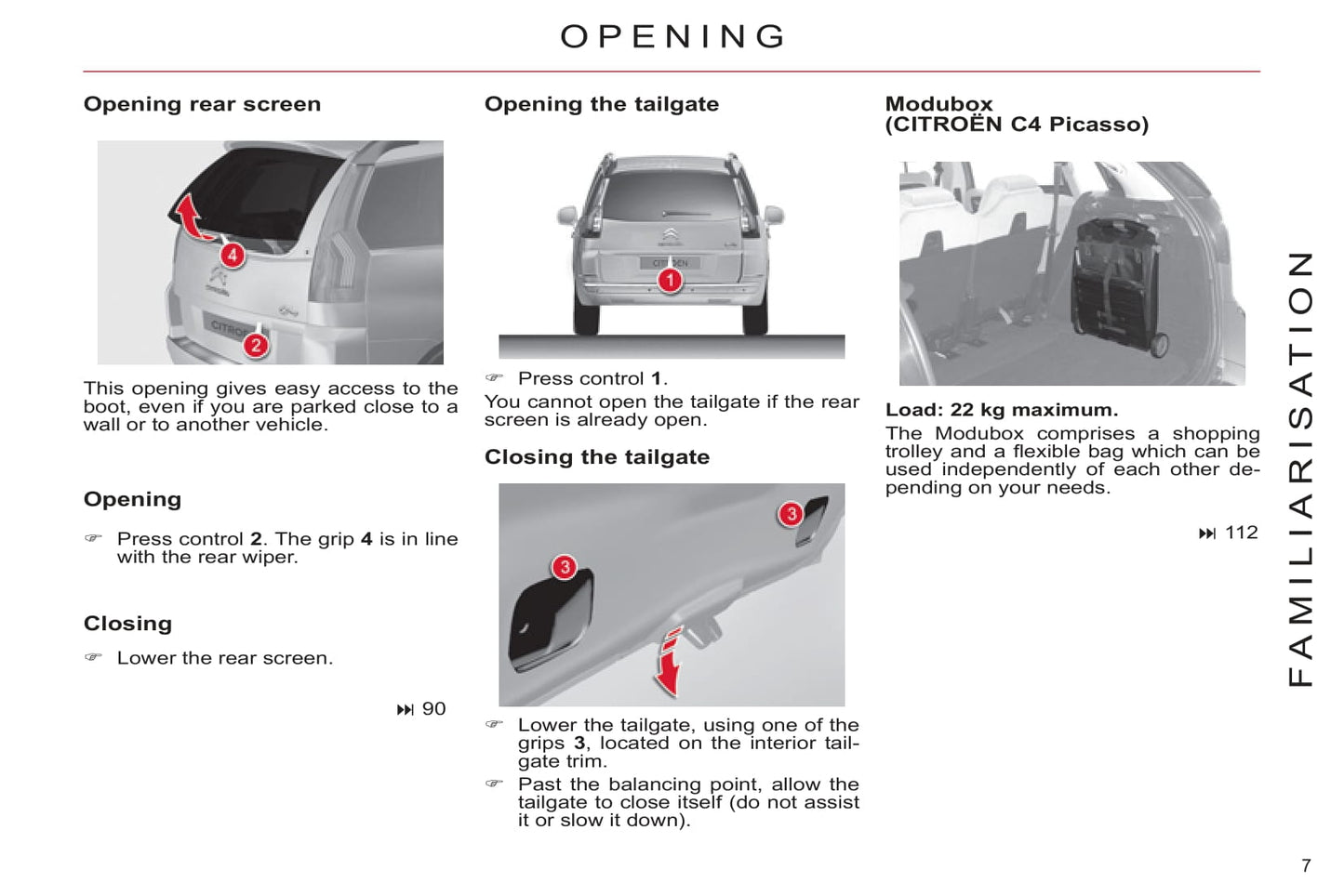 2011-2013 Citroën C4 Picasso/Grand C4 Picasso Owner's Manual | English