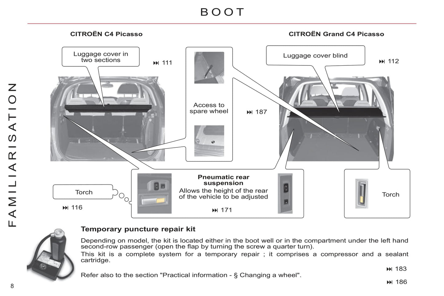 2006-2013 Citroën C4 Picasso Manuel du propriétaire | Anglais