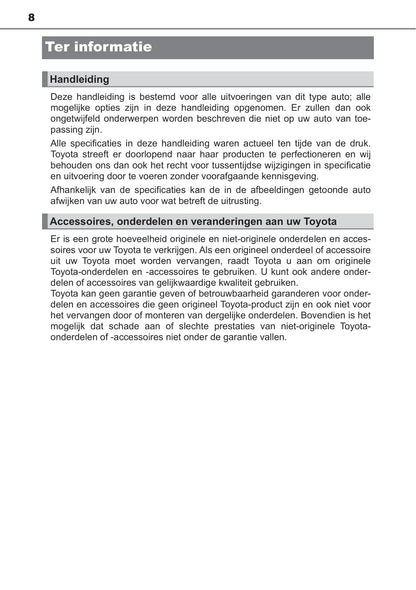 2020-2022 Toyota C-HR Manuel du propriétaire | Néerlandais