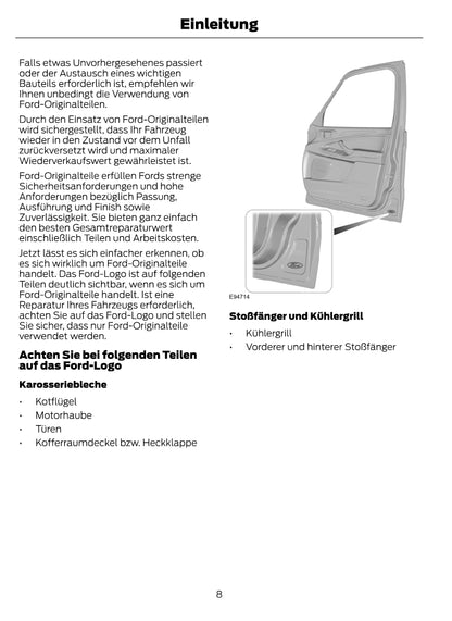 1997-2008 Ford Ka Gebruikershandleiding | Duits