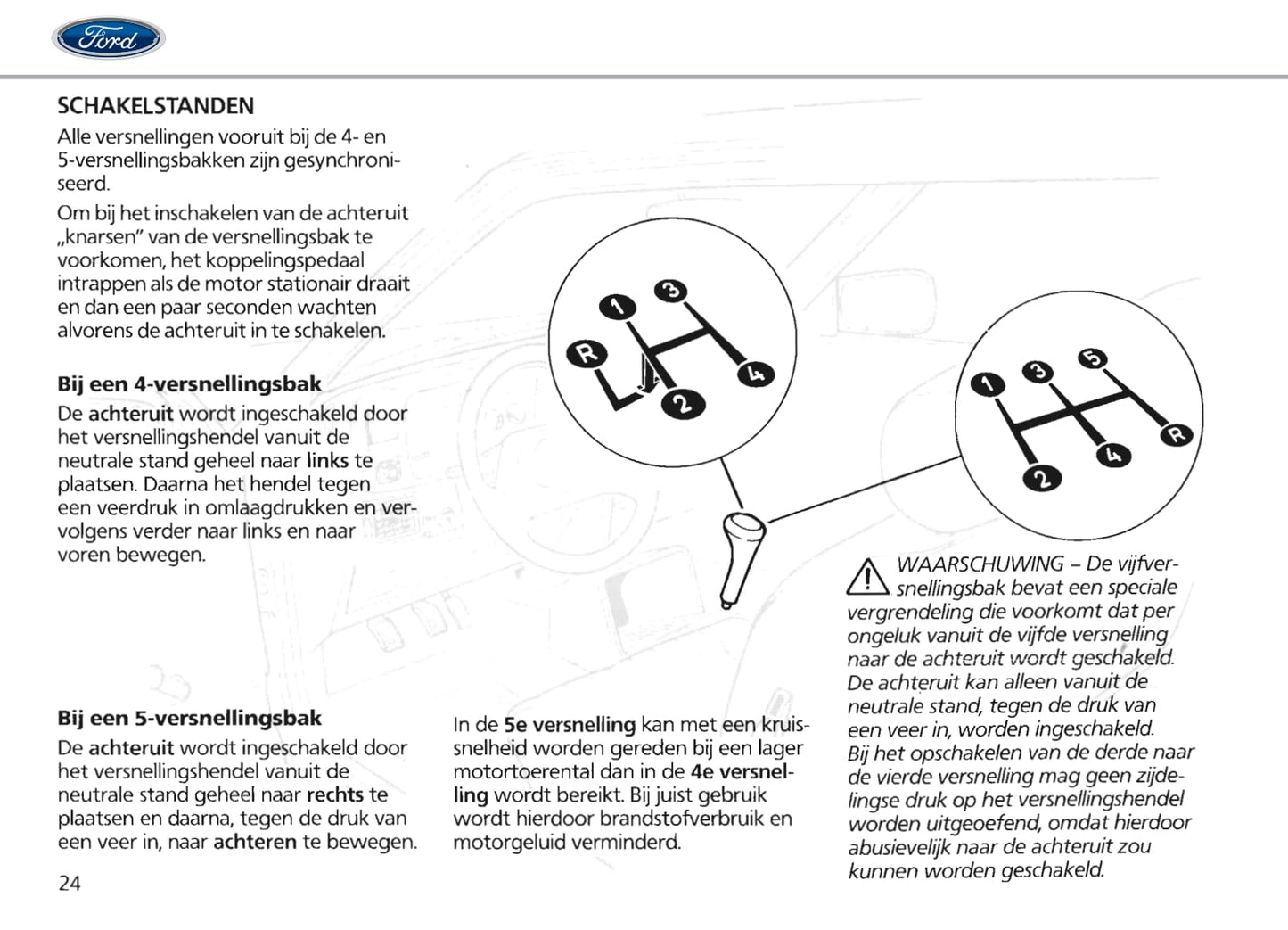 1986-1990 Ford Escort Owner's Manual | Dutch