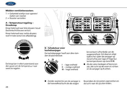 1986-1990 Ford Escort Owner's Manual | Dutch