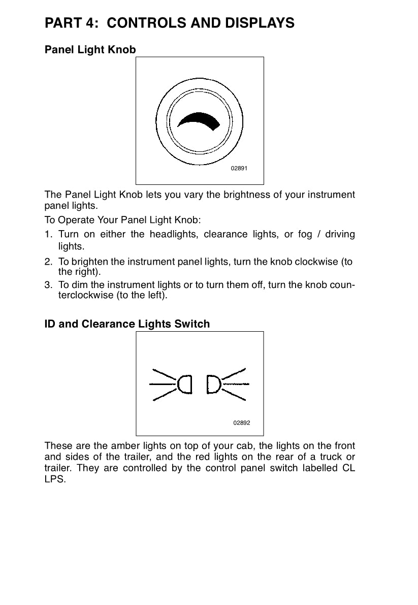 Peterbilt Operator's Owner's Manual