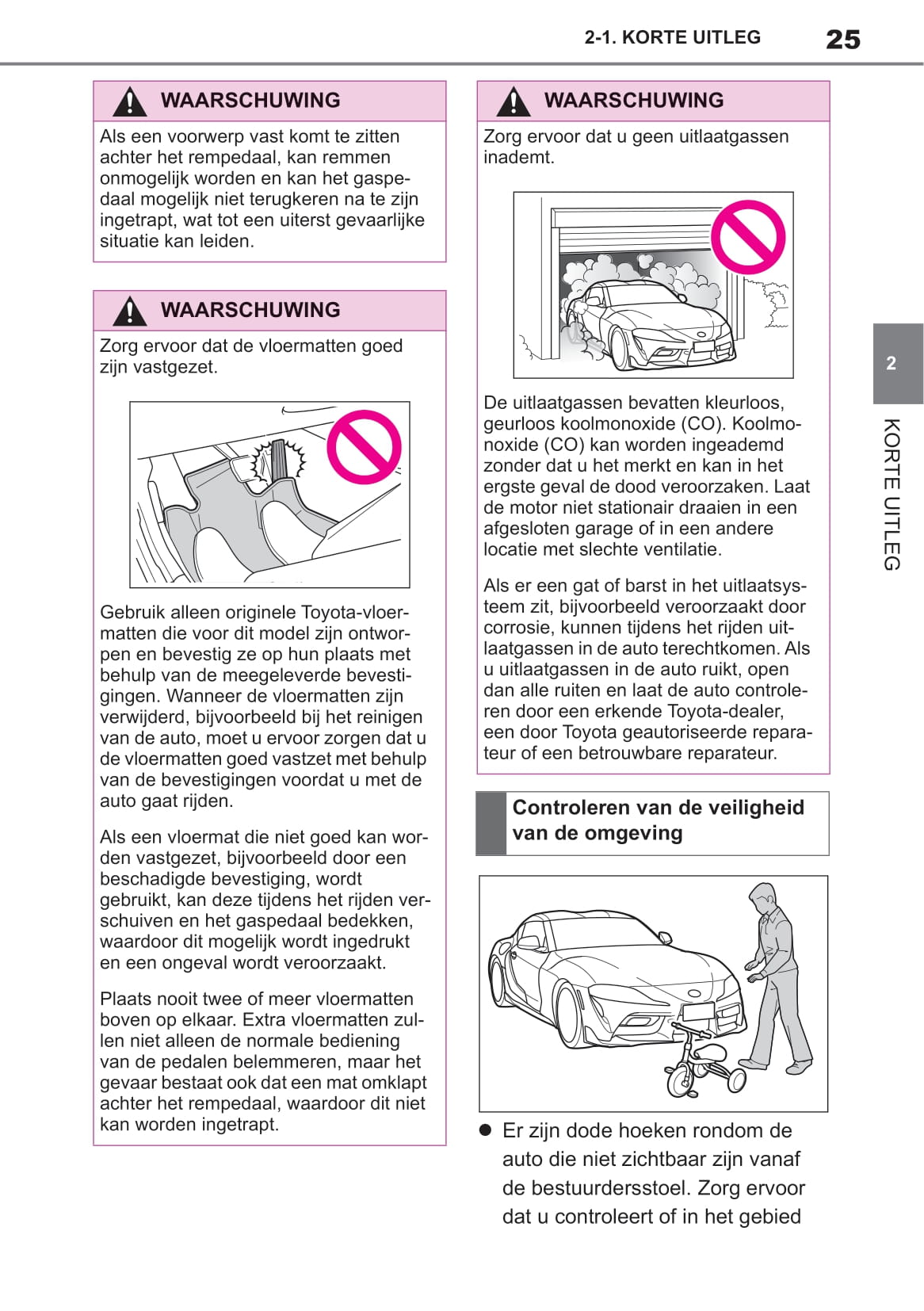 2019 Toyota Supra Owner's Manual | Dutch