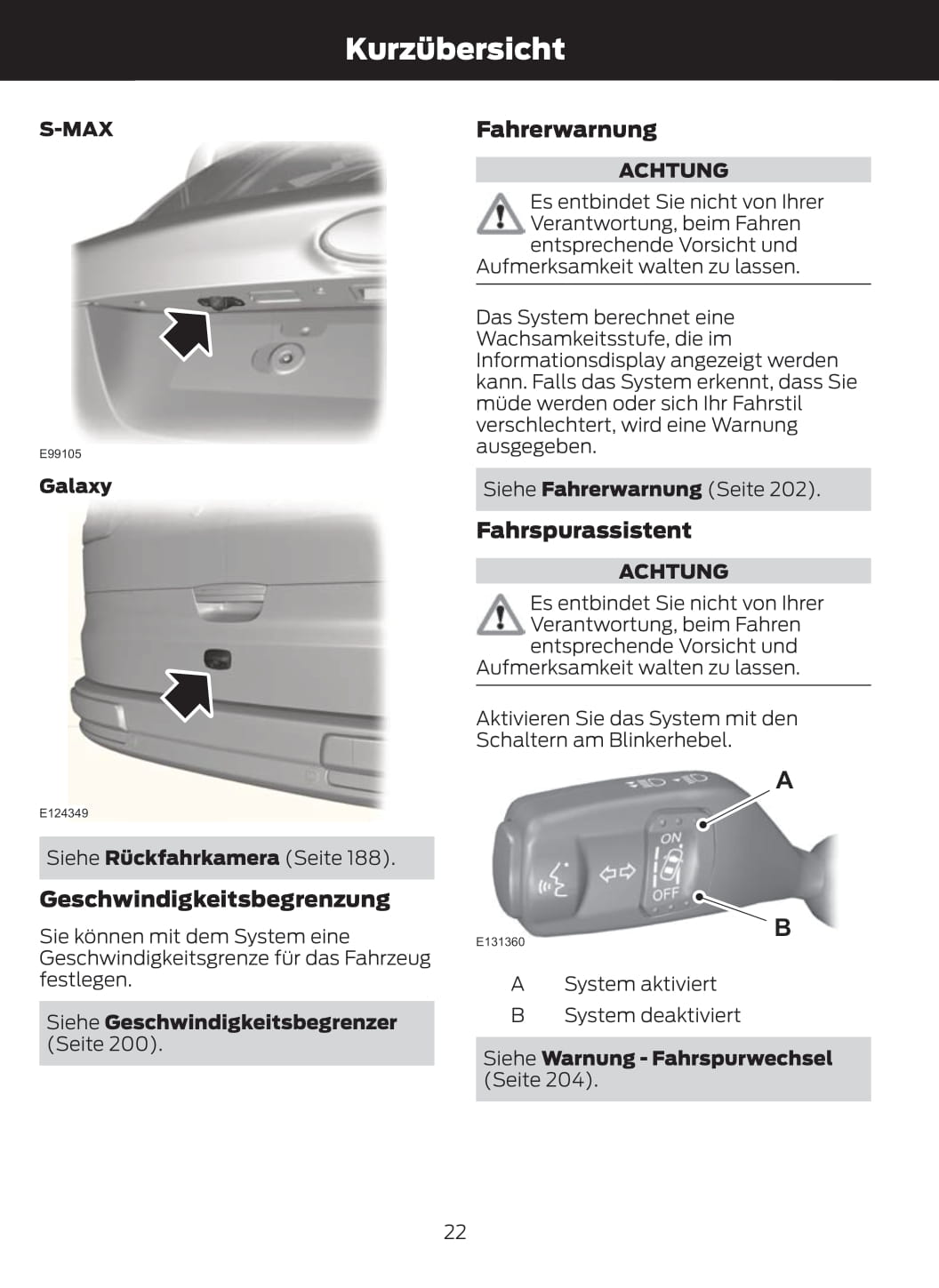 2011-2012 Ford Galaxy/S-Max Manuel du propriétaire | Allemand