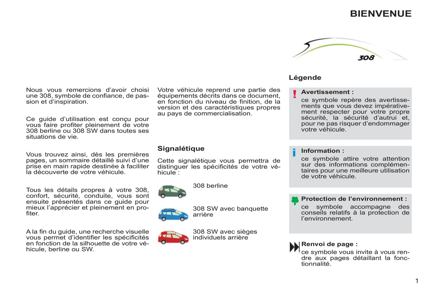 2012-2014 Peugeot 308 Gebruikershandleiding | Frans