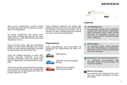 2012-2014 Peugeot 308 Gebruikershandleiding | Frans