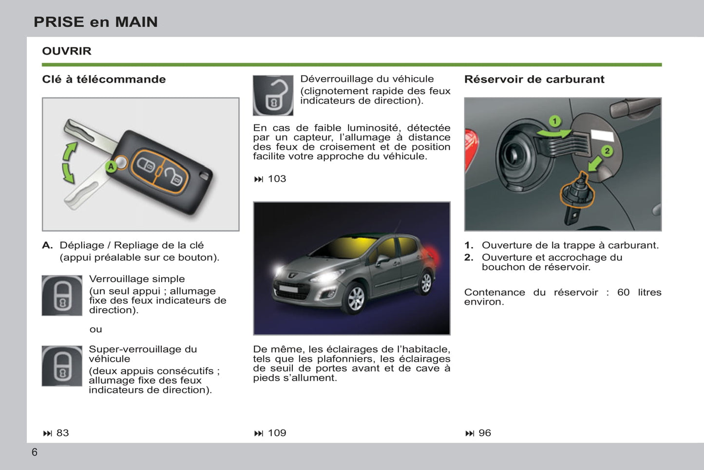 2012-2014 Peugeot 308 Gebruikershandleiding | Frans