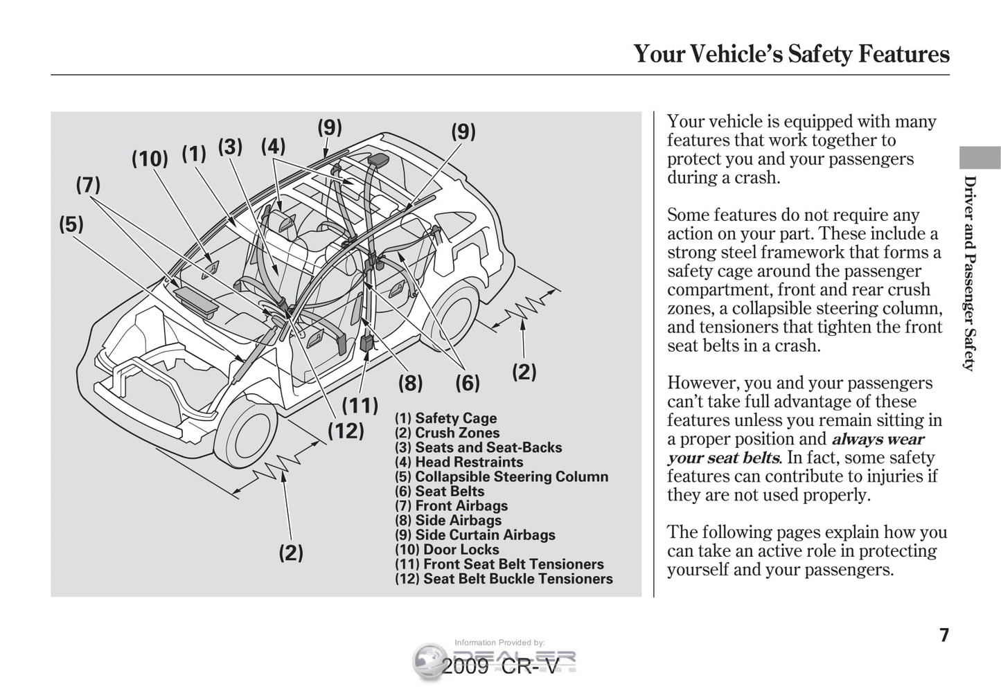 2009 Honda CR-V Gebruikershandleiding | Engels