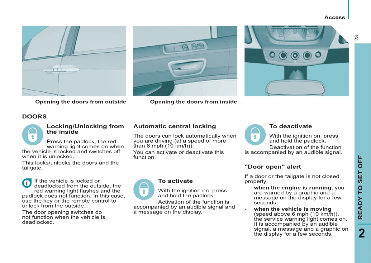 2013-2014 Peugeot 807 Owner's Manual | English