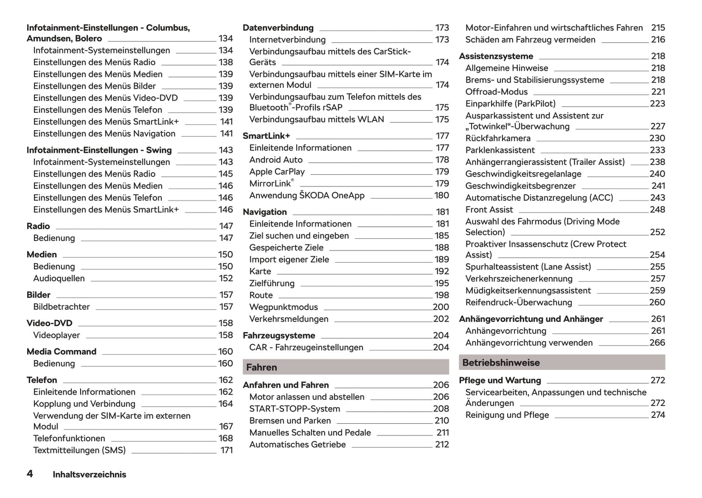 2017-2018 Skoda Octavia Owner's Manual | German